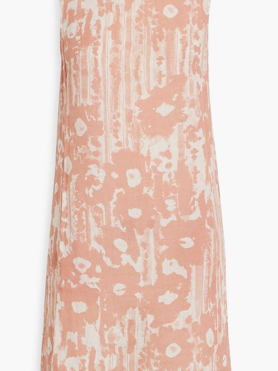 printed flax mini dress