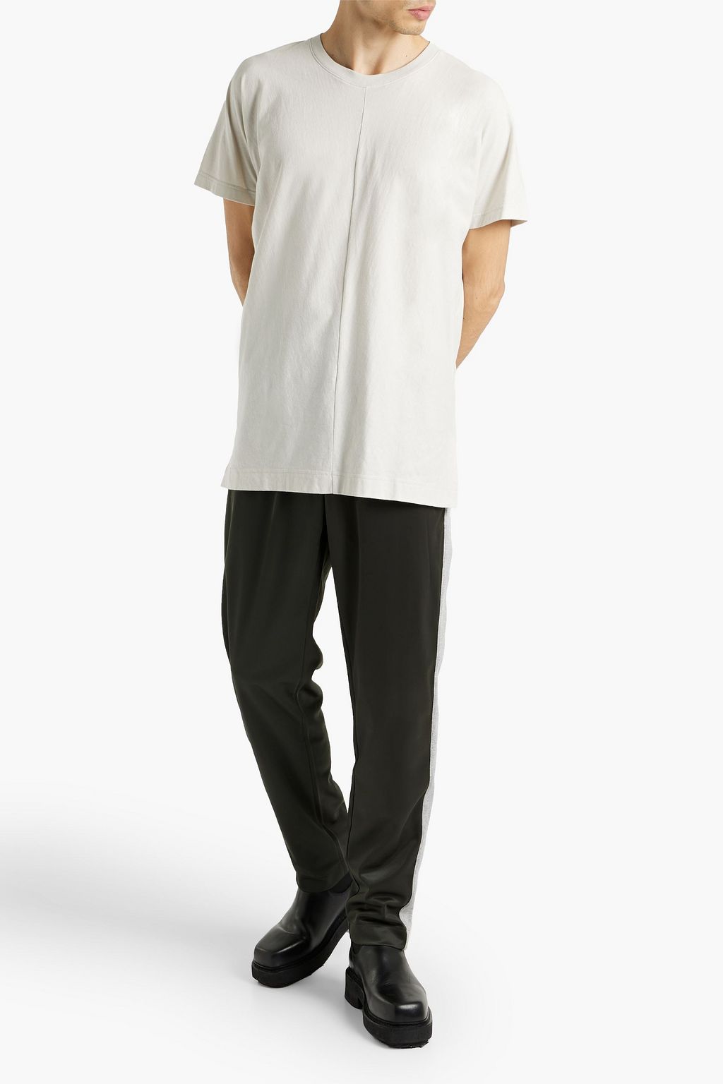 DOLCE&GABBANA Striped tech-jersey track pants