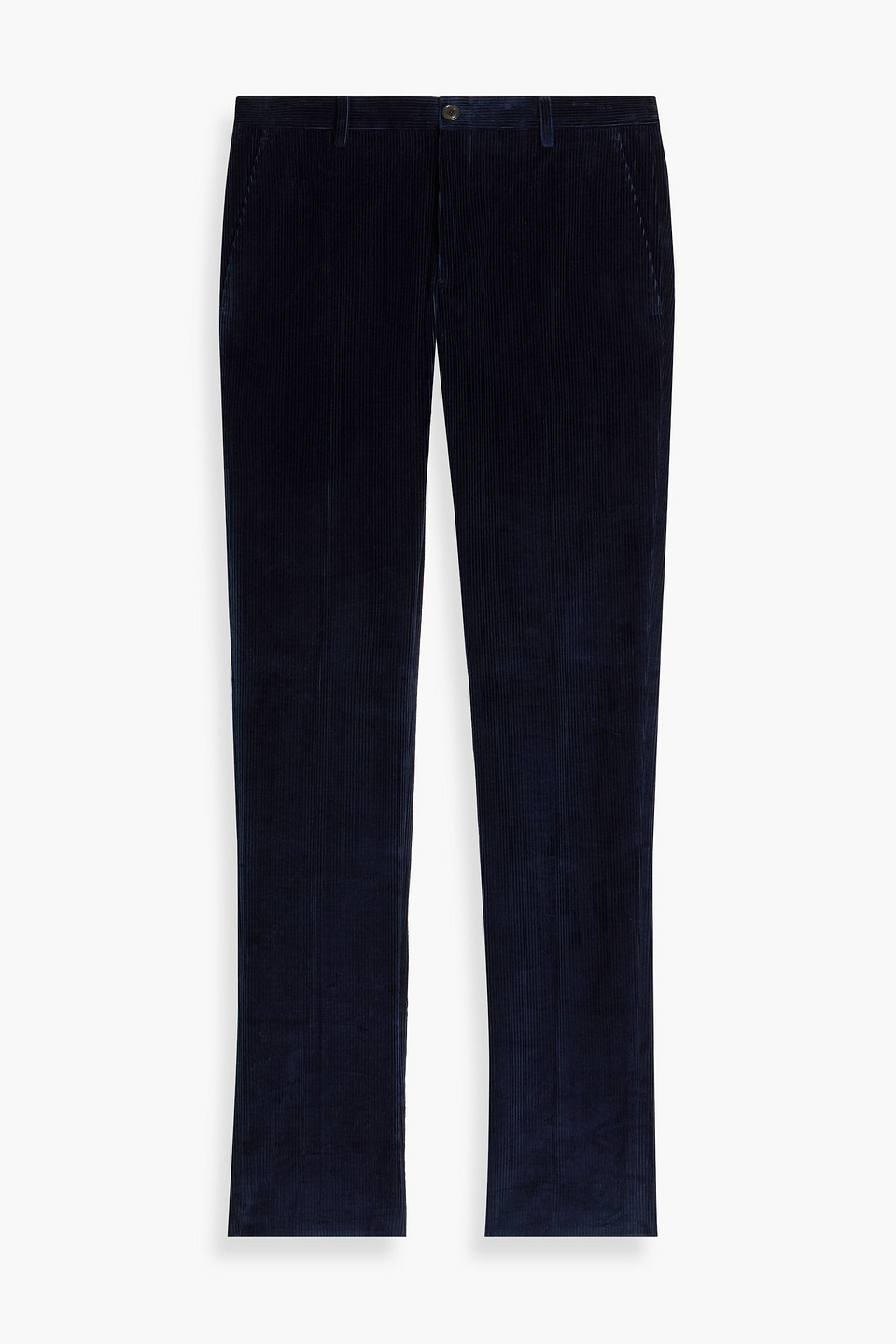 Slim-fit cotton-corduroy pants