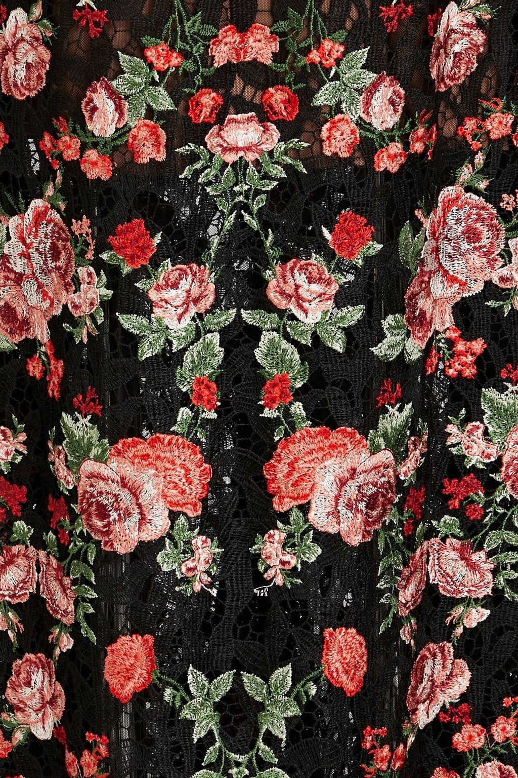 MARCHESA NOTTE فستان سهرة من المكرمية بتصميم مطرز