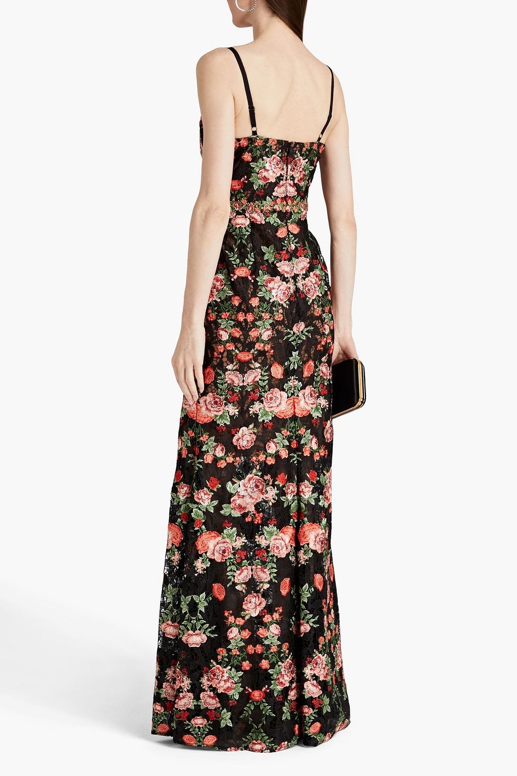 MARCHESA NOTTE Embroidered macramé gown | THE OUTNET