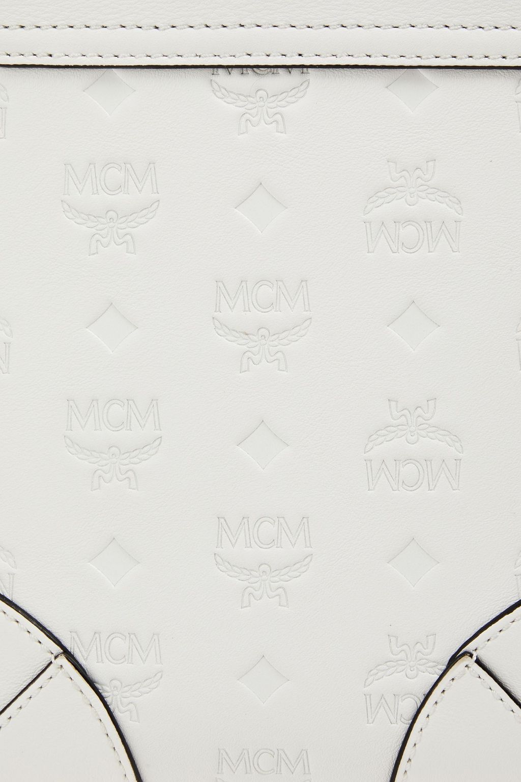MCM Soft Berlin logo-embossed leather shoulder bag