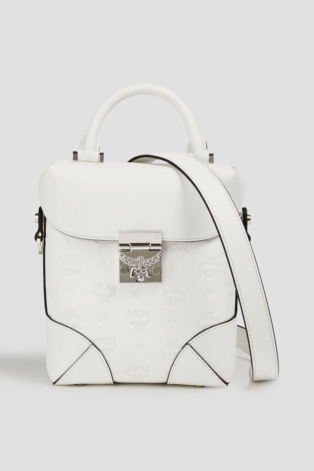 MCM Soft Berlin logo-embossed leather shoulder bag