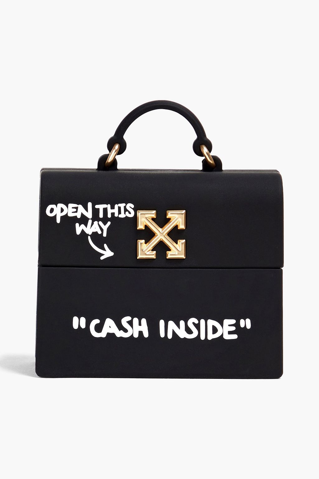 off white cash inside bag