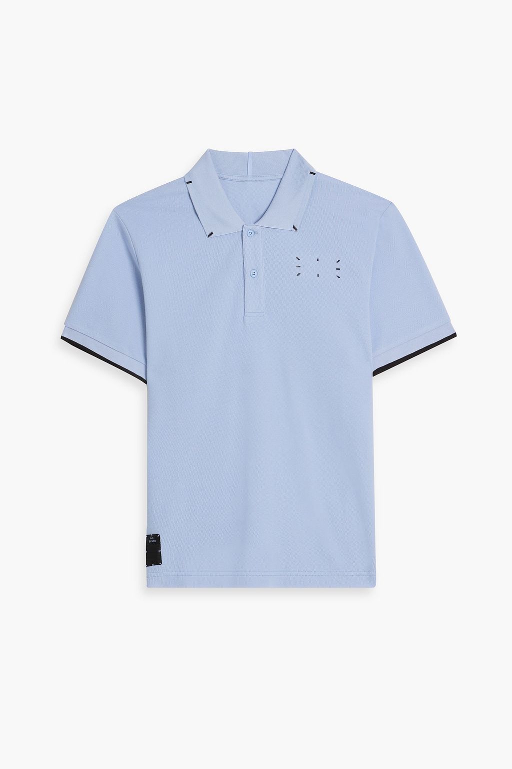 MCQ ALEXANDER MCQUEEN Appliquéd cotton-piqué polo shirt | THE OUTNET