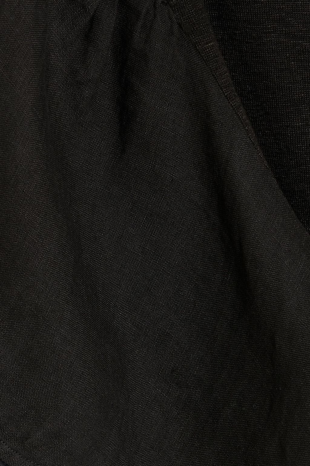 120% LINO Picot-trimmed linen top