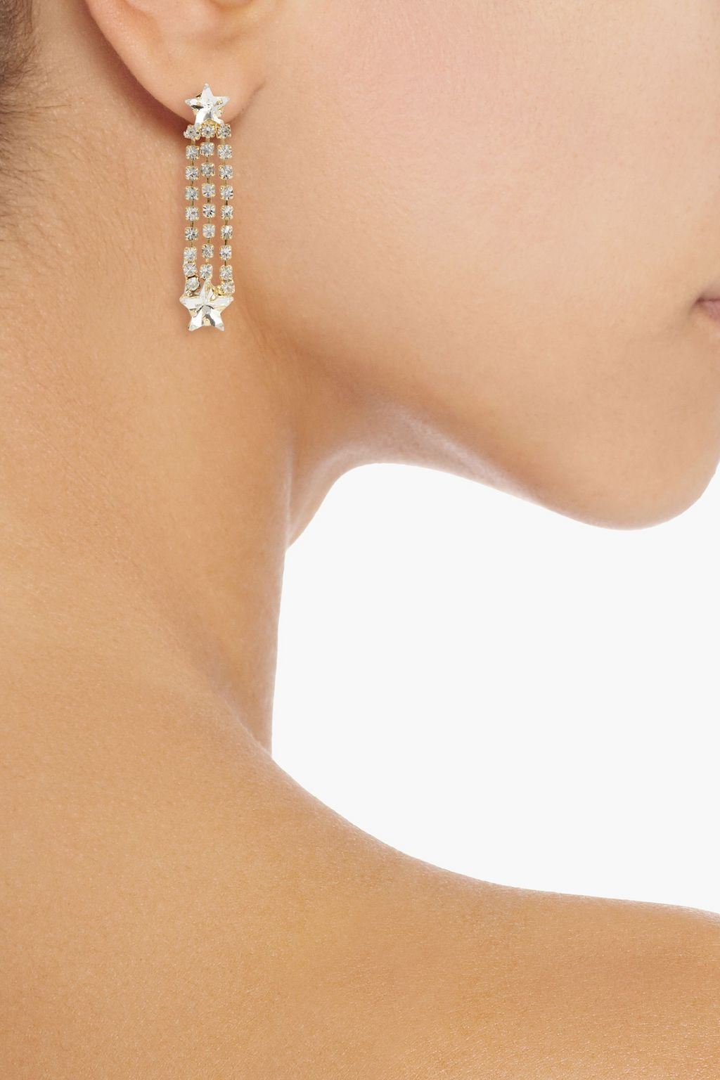 ROSANTICA Gold-tone crystal earrings