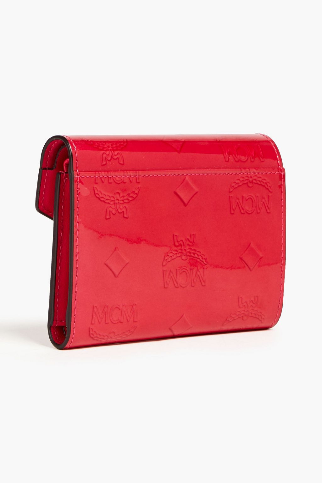 MCM Embossed glossed-leather wallet