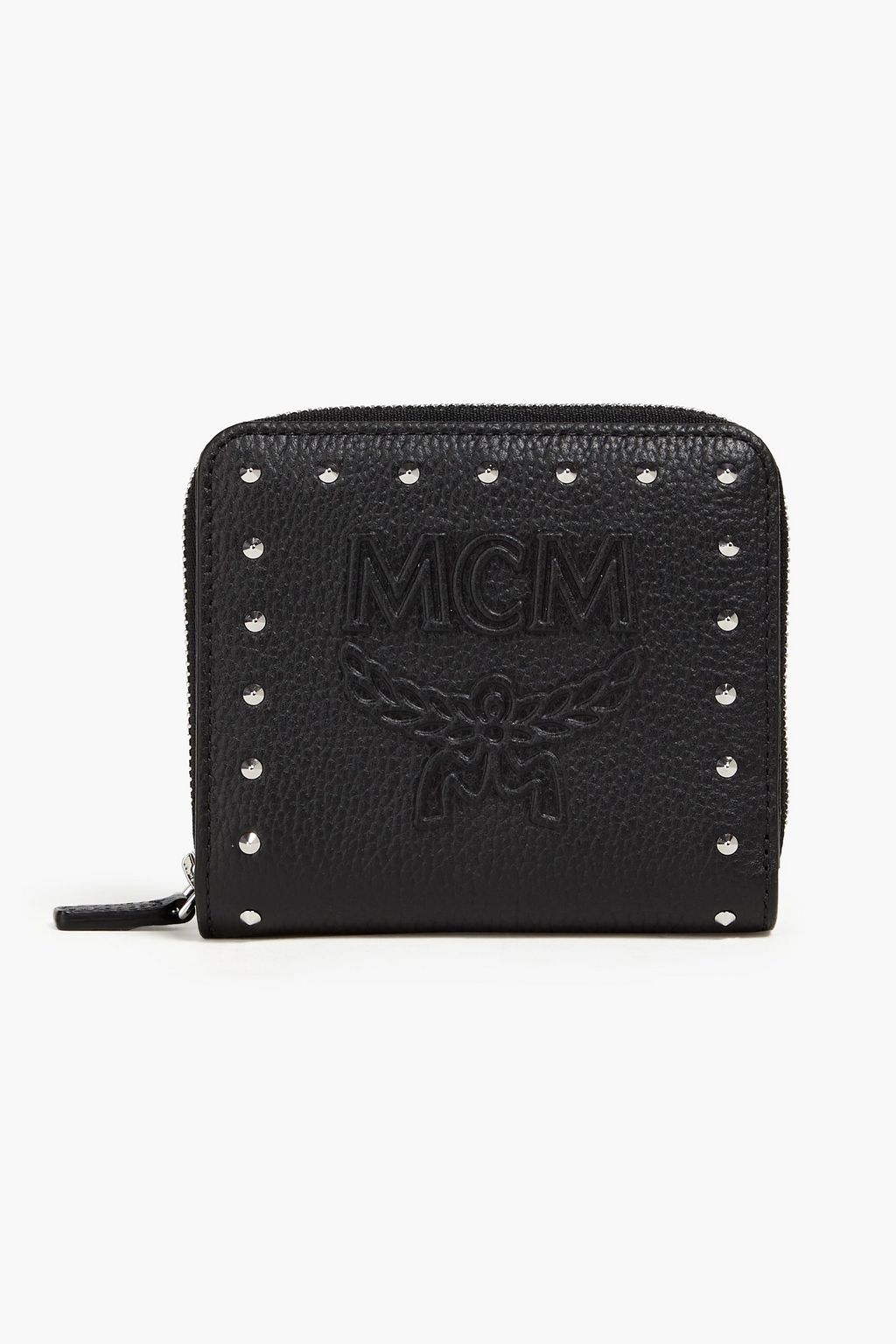 Mcm black hotsell leather wallet