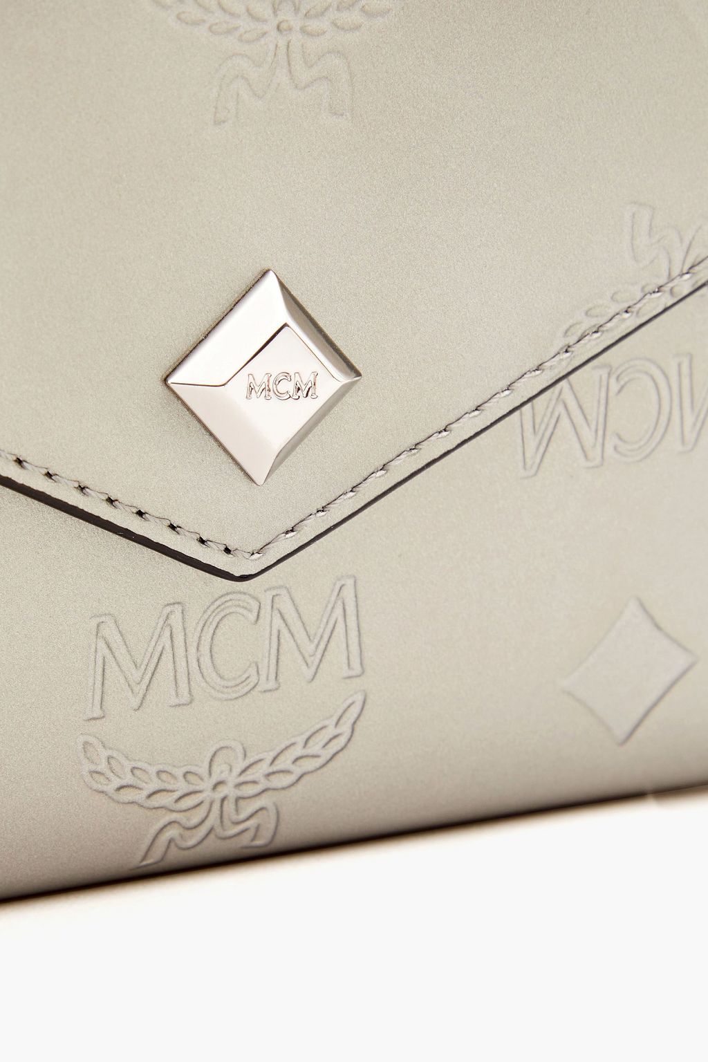 MCM Embossed glossed-leather wallet
