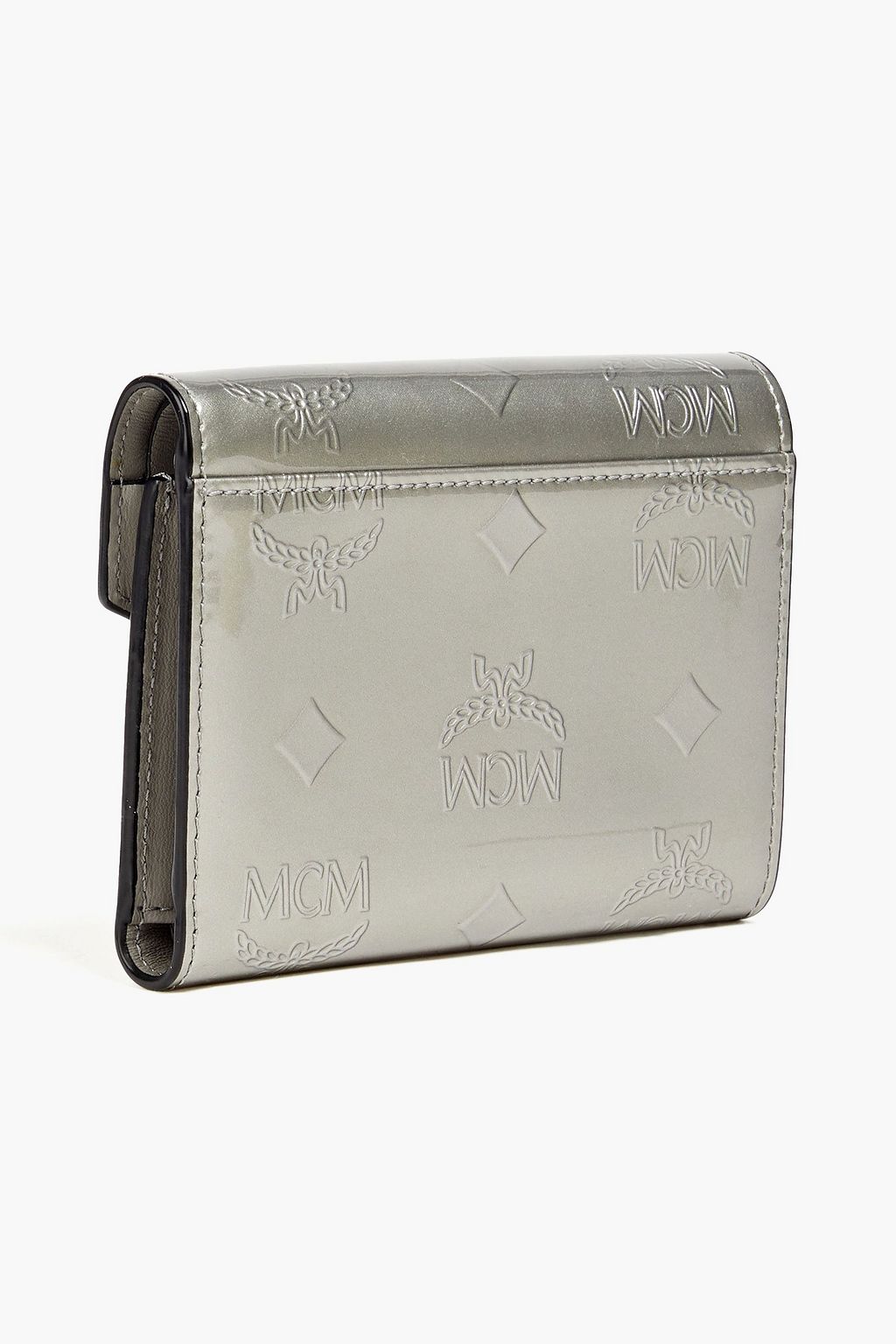 MCM Embossed glossed-leather wallet