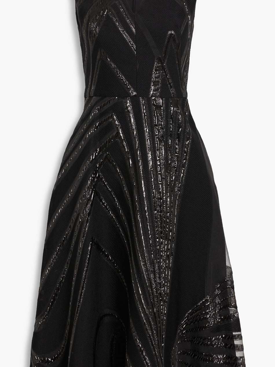 metallic fil coupé dress