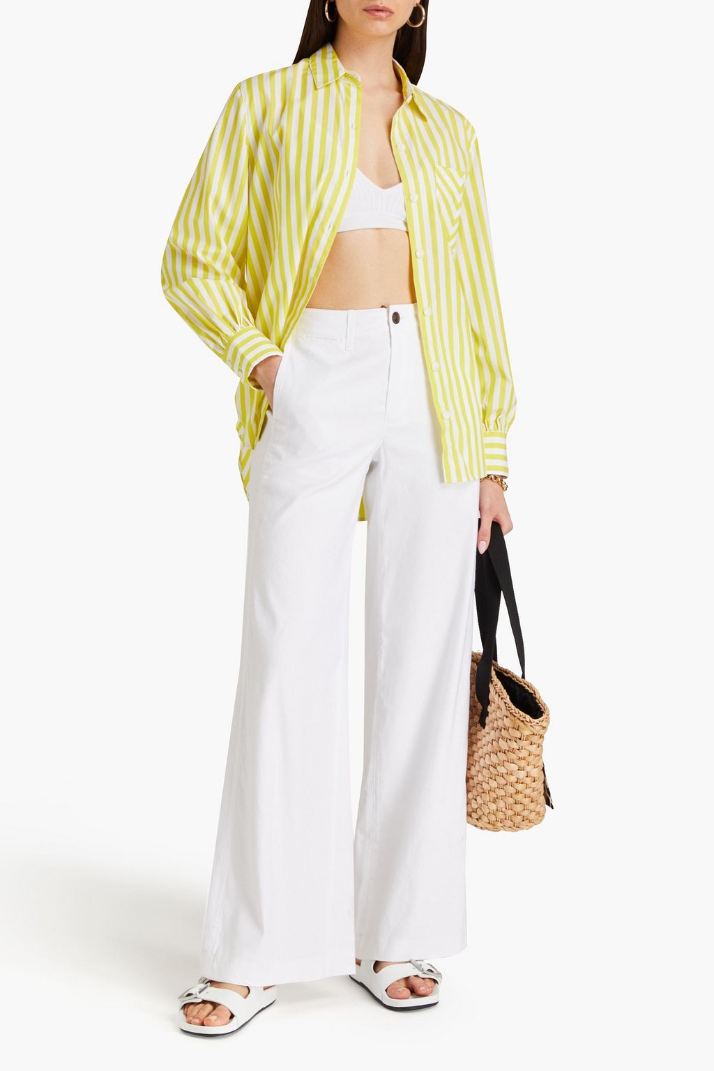 RAG & BONE Sofie linen-blend wide-leg pants