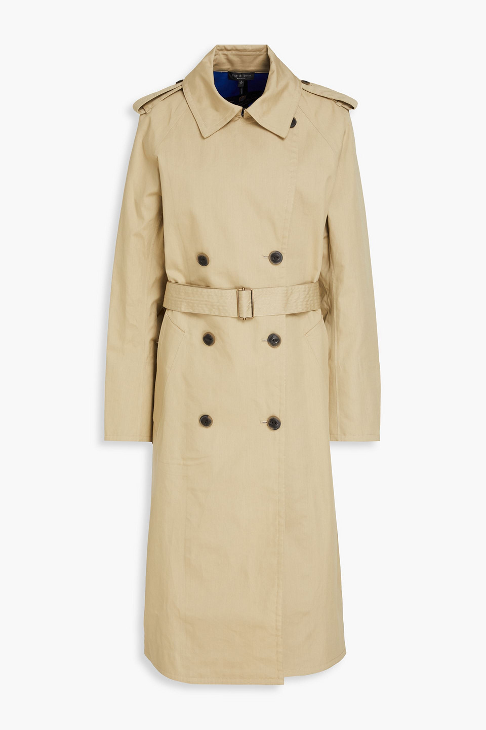 RAG & BONE GWYN COTTON-BLEND GABARDINE TRENCH COAT