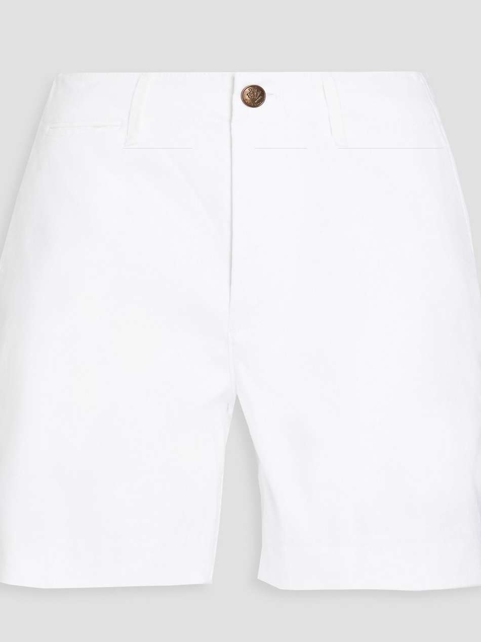 linen-blend shorts