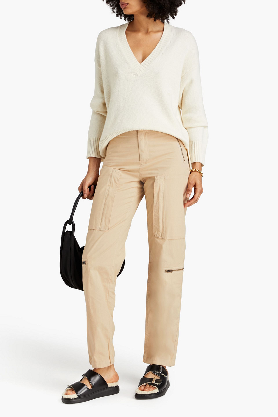 Rag & Bone - Kai Hose Mit Geradem Bein Aus Baumwoll-ripstop - Neutral - Us 00 