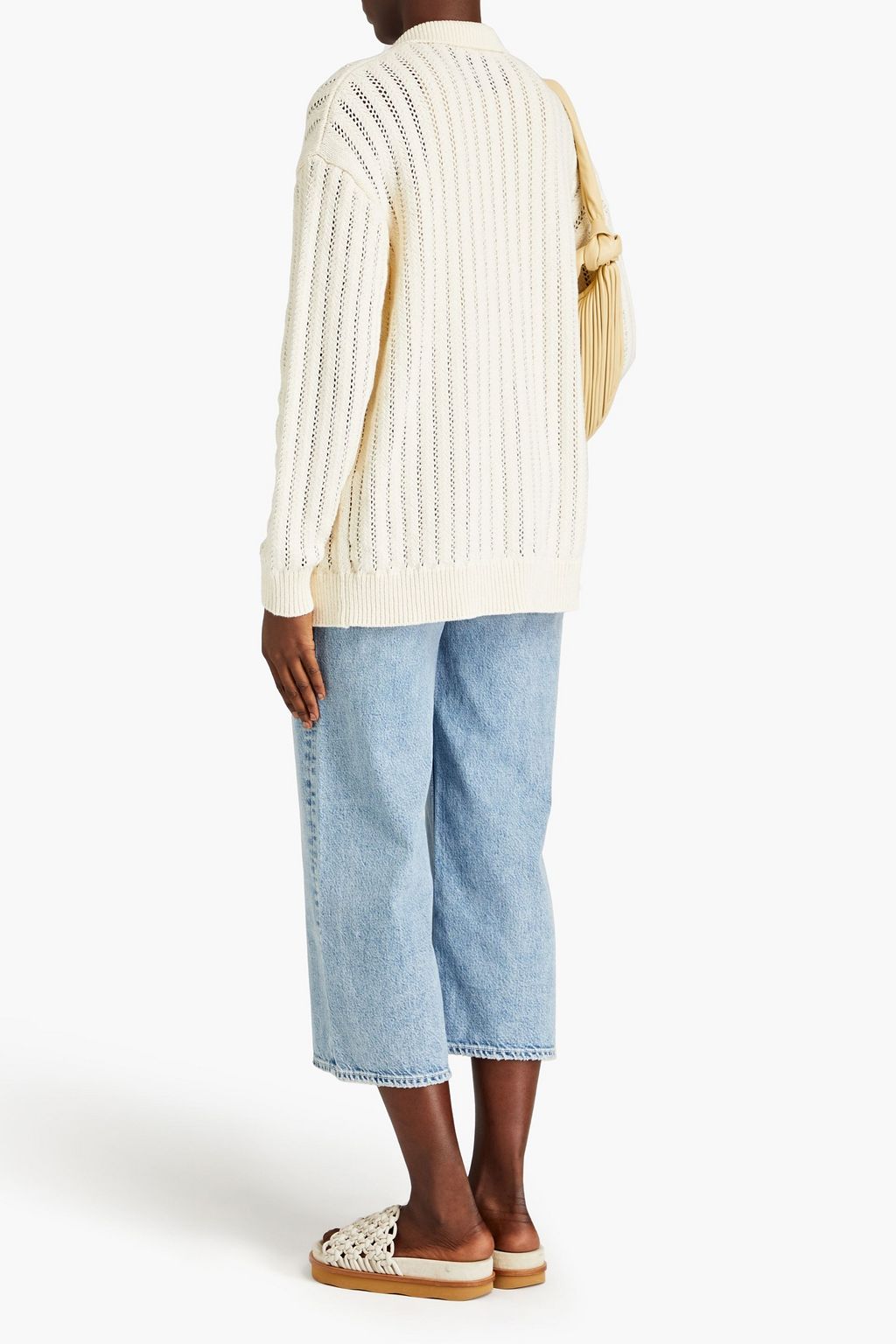 RAG & BONE コットン混 カーディガン オープンニット バイカラー