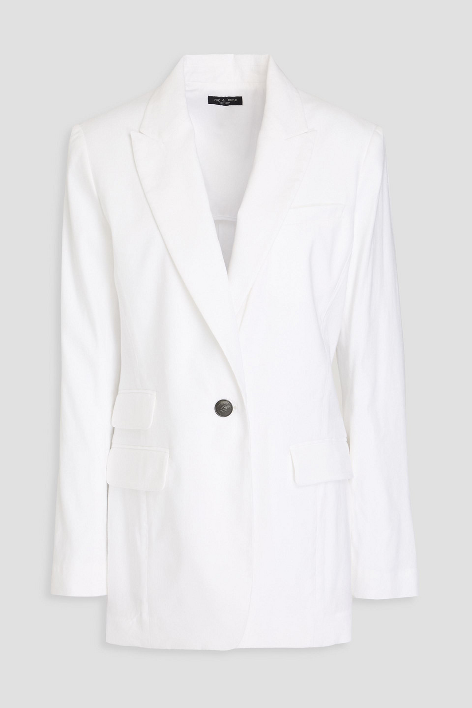 Rag & Bone Linen-blend Blazer In White