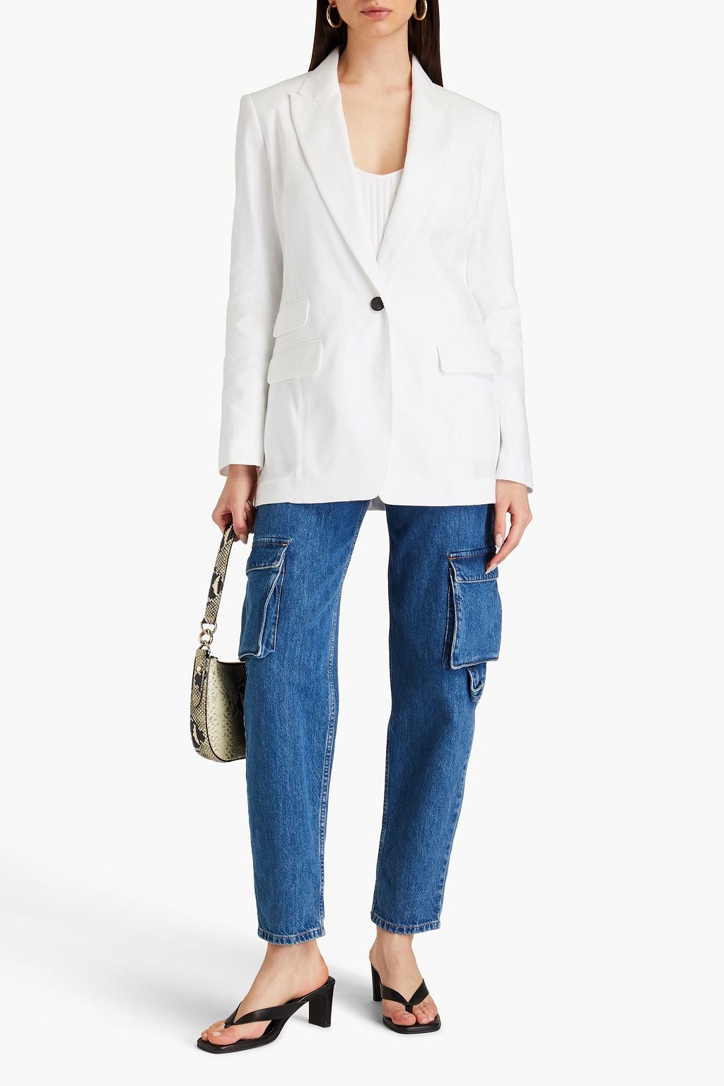RAG & BONE بليزر من مزيج الكتّان
