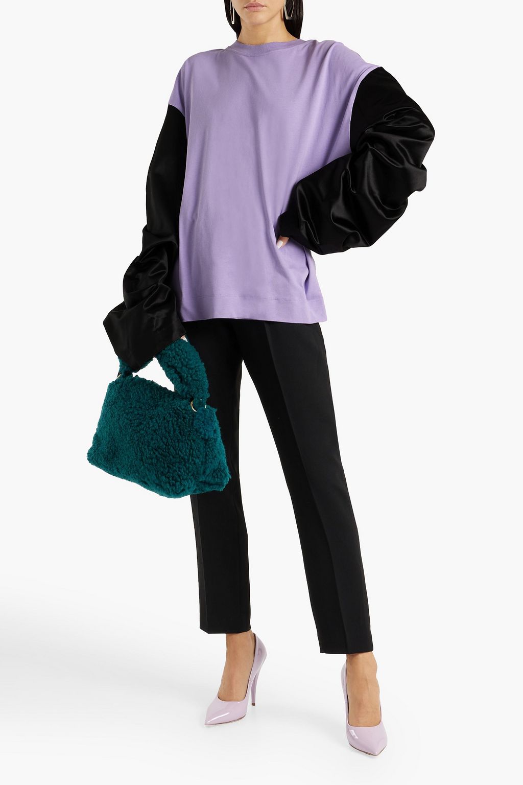 DRIES VAN NOTEN Crepe straight-leg pants