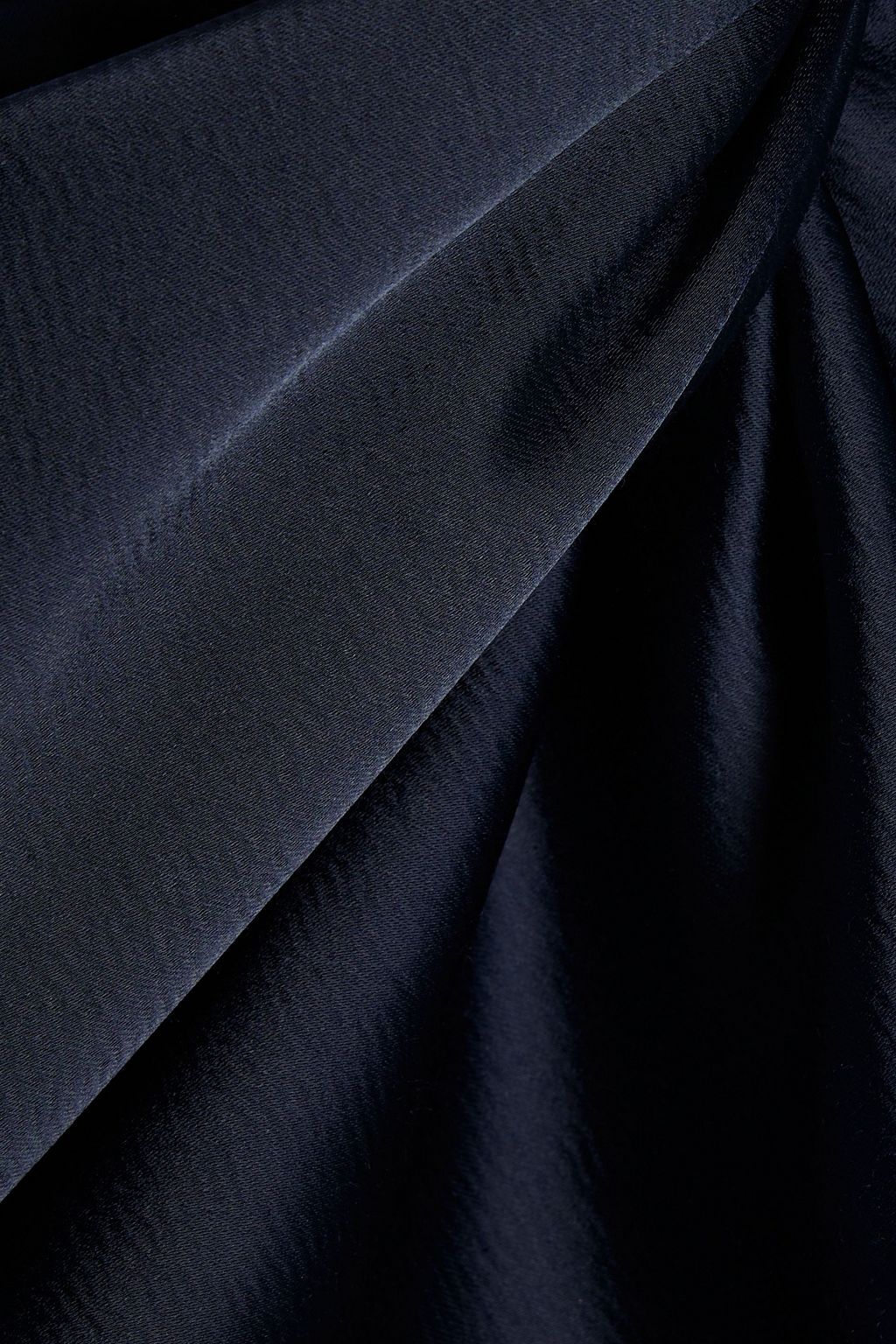 LELA ROSE Pleated satin-crepe midi dress