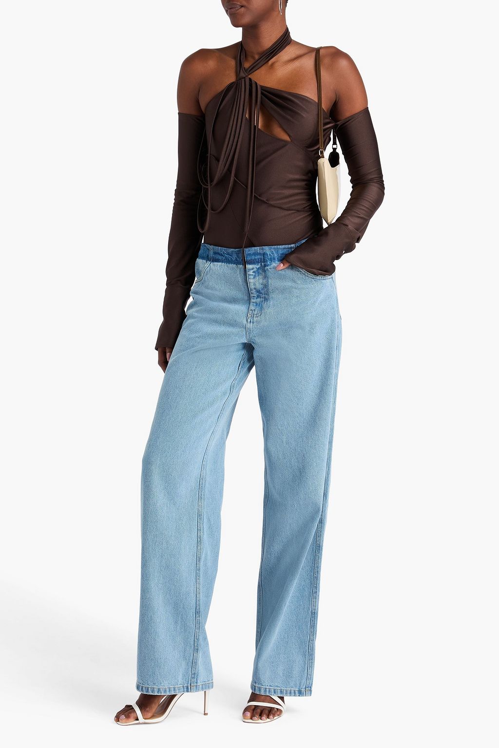 CHRISTOPHER ESBER Halbhohe Jeans mit geradem Bein