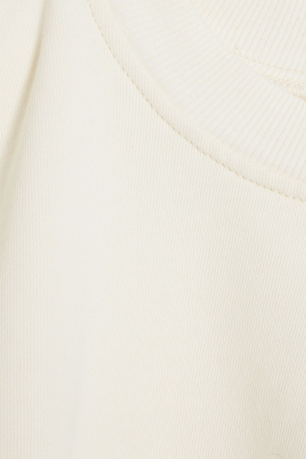 DL1961 Cropped French cotton-terry sweatshirt