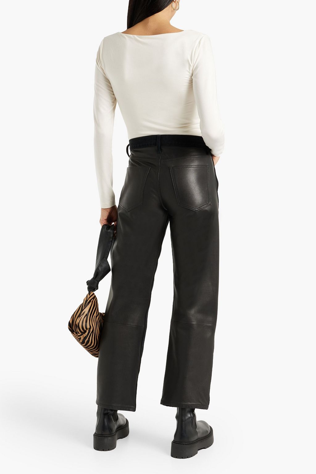 RE/DONE Stretch-Tencel jersey top