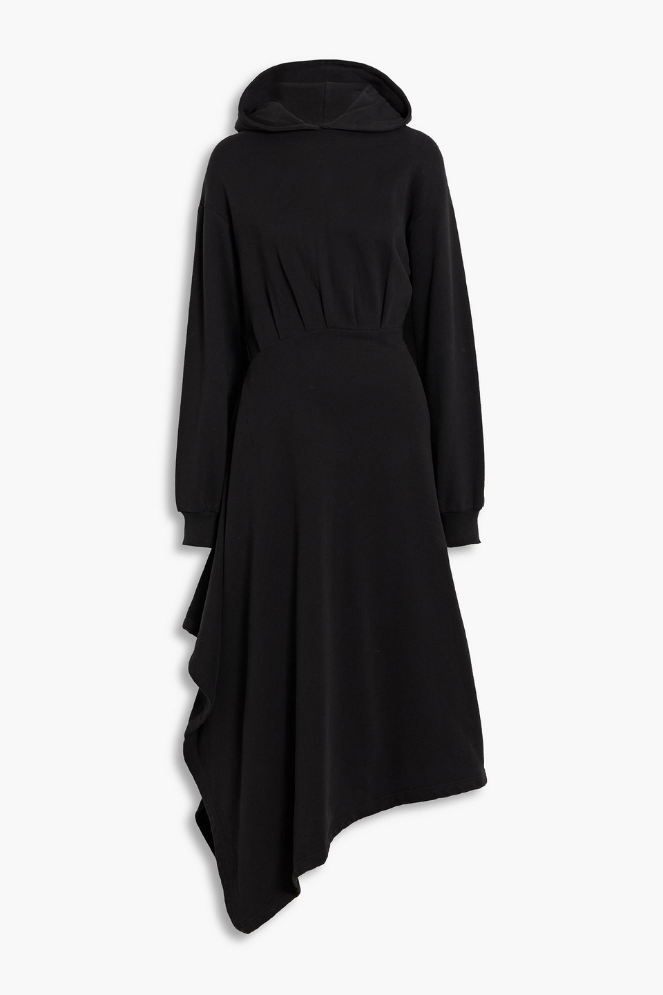 princess polly baby blue dress Black Hooded Bell Sleeve Dress | Long Sleeve Tie-drawn Dress | Bohemian  Asymmetrical Hem Women's Dress | Perfect for Fall/winter