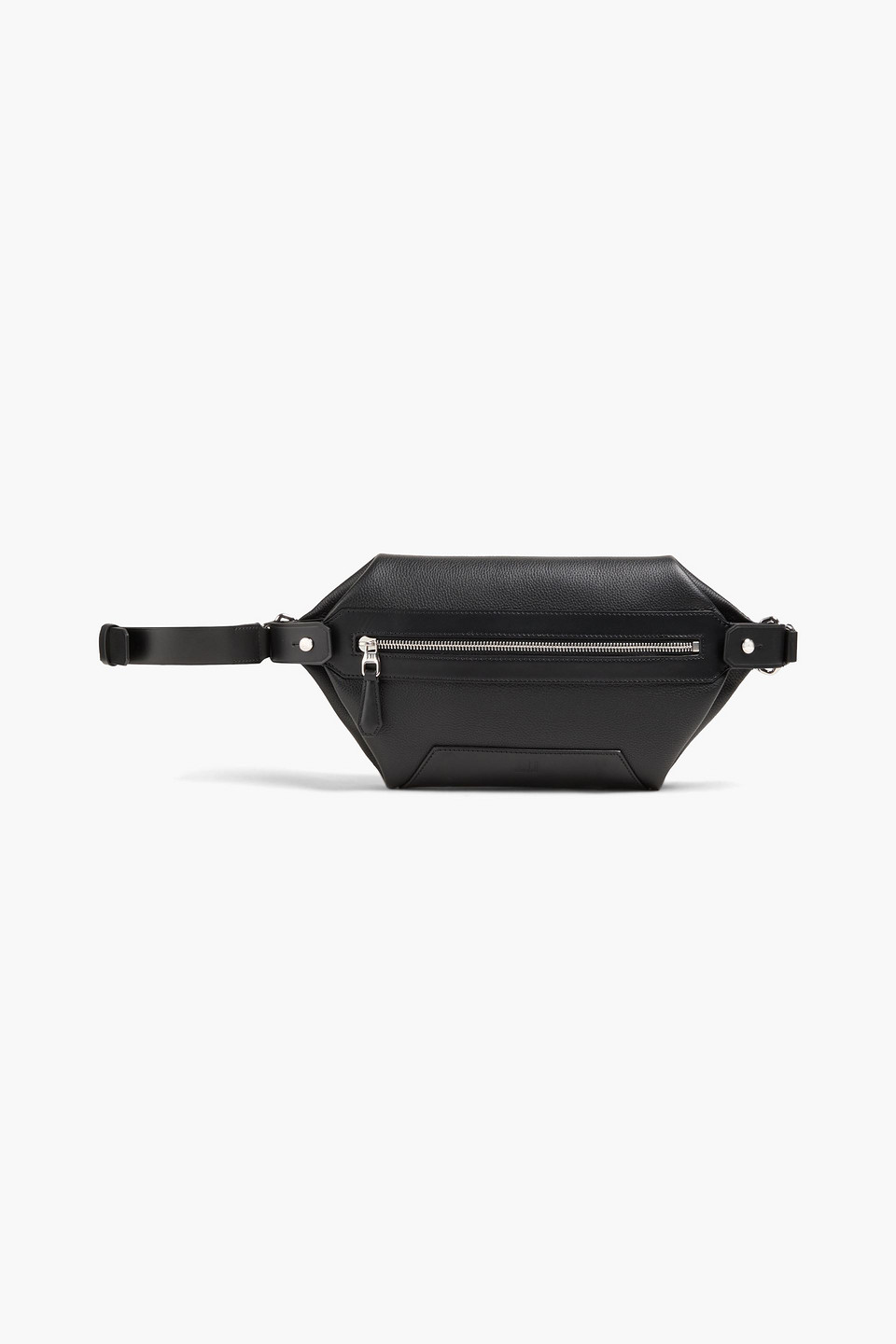 Dunhill 1893 Harness Pebbled-leather Belt Bag In Black