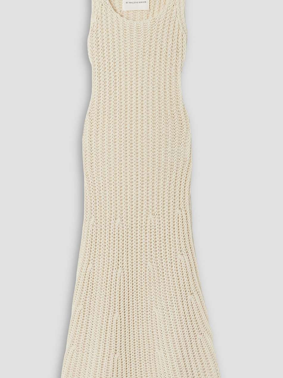 lione crocheted wool and cotton-blend maxi dress