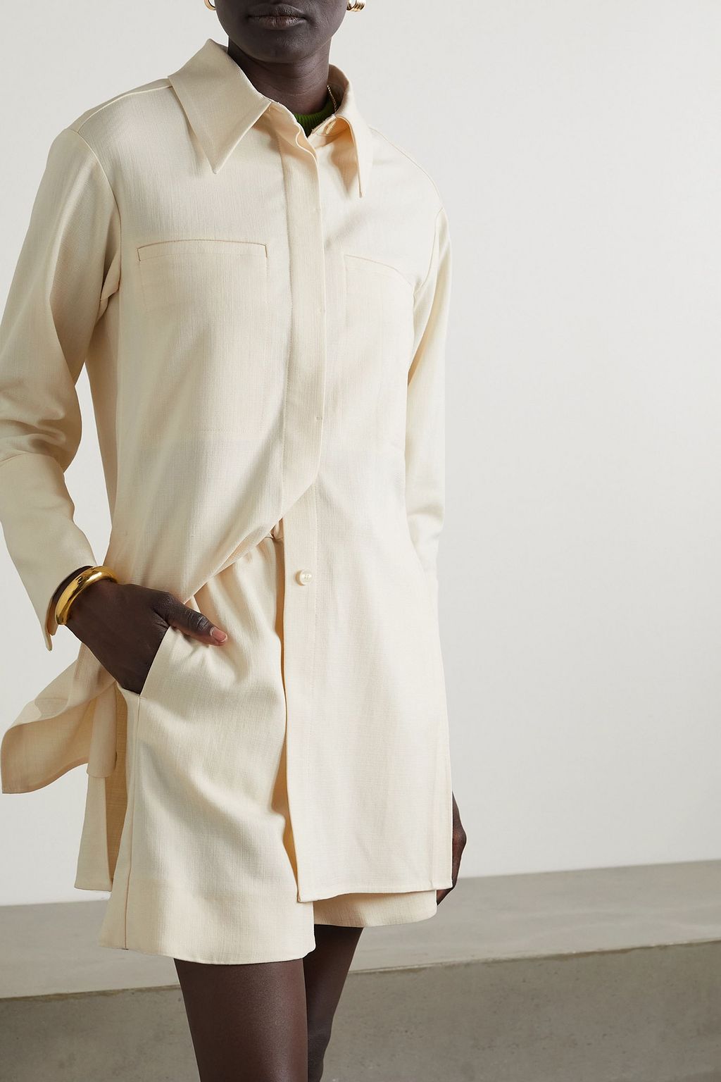 BY MALENE BIRGER قميص Mallega من مزيج LENZING ECOVERO