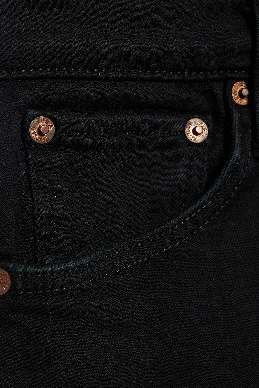 RE/DONE Cropped high-rise straight-leg jeans