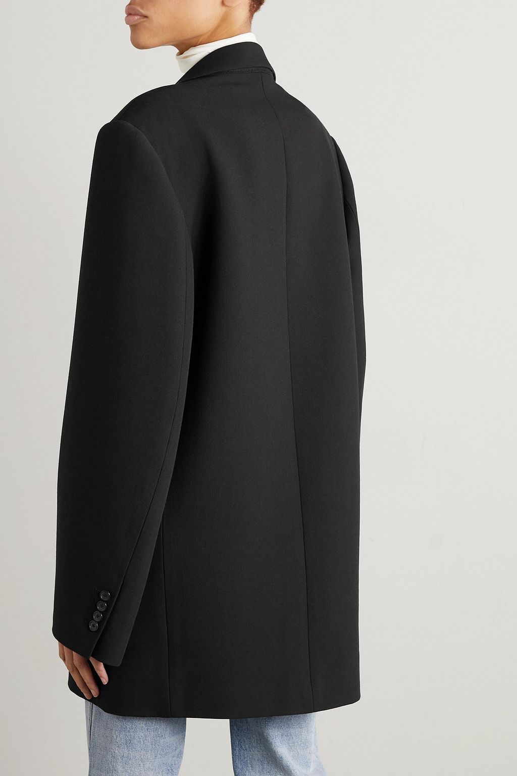 KHAITE Balton crystal-embellished wool-blend blazer