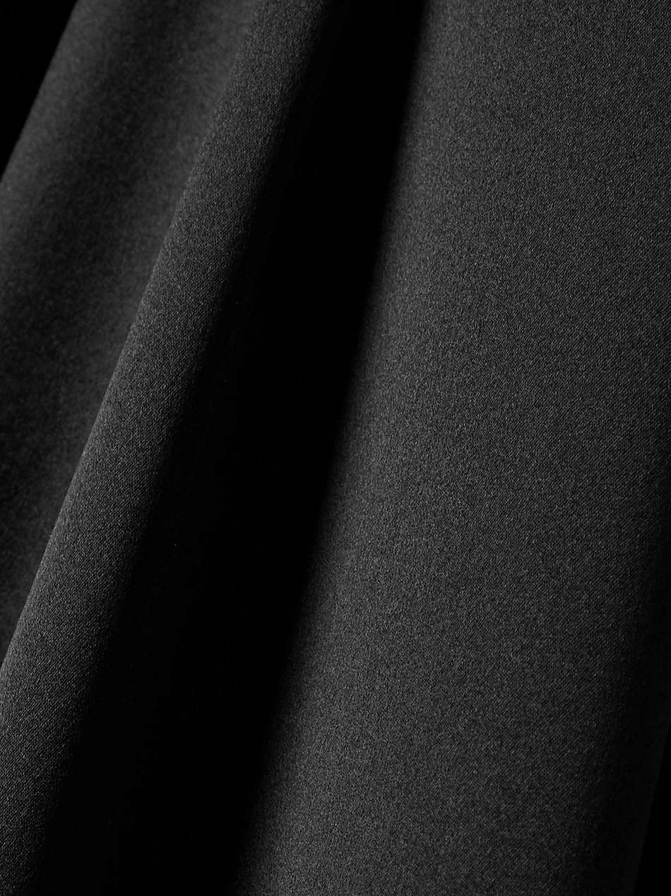 shaz draped silk-satin dress