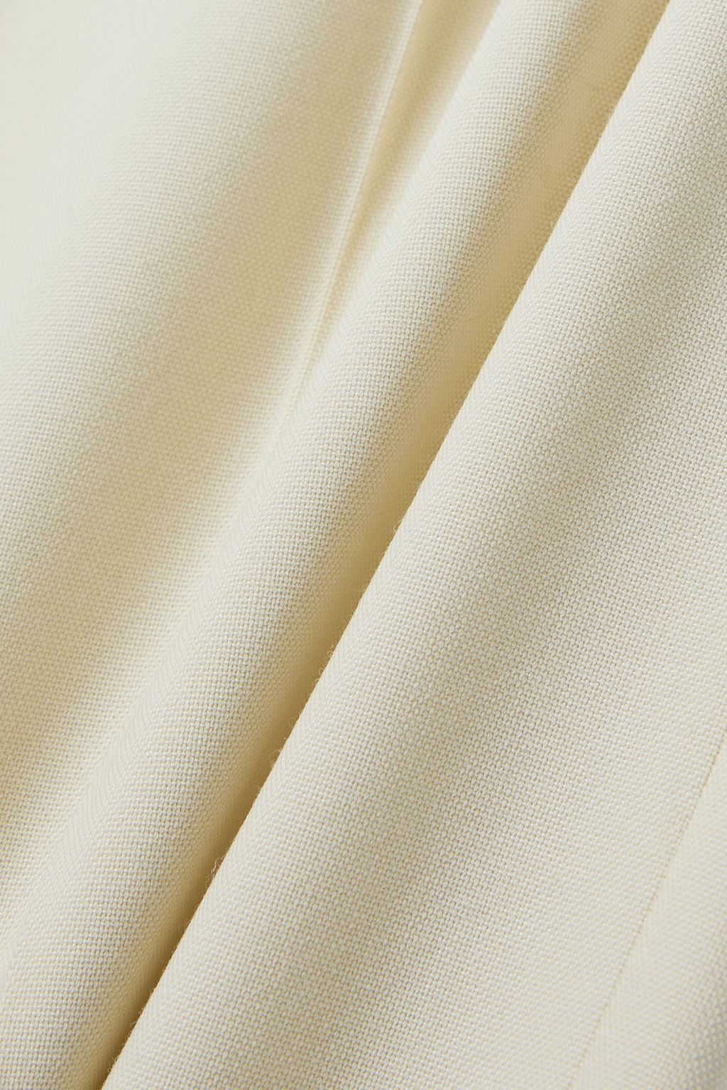 KHAITE Pheadra satin-trimmed wool-blend wide-leg pants