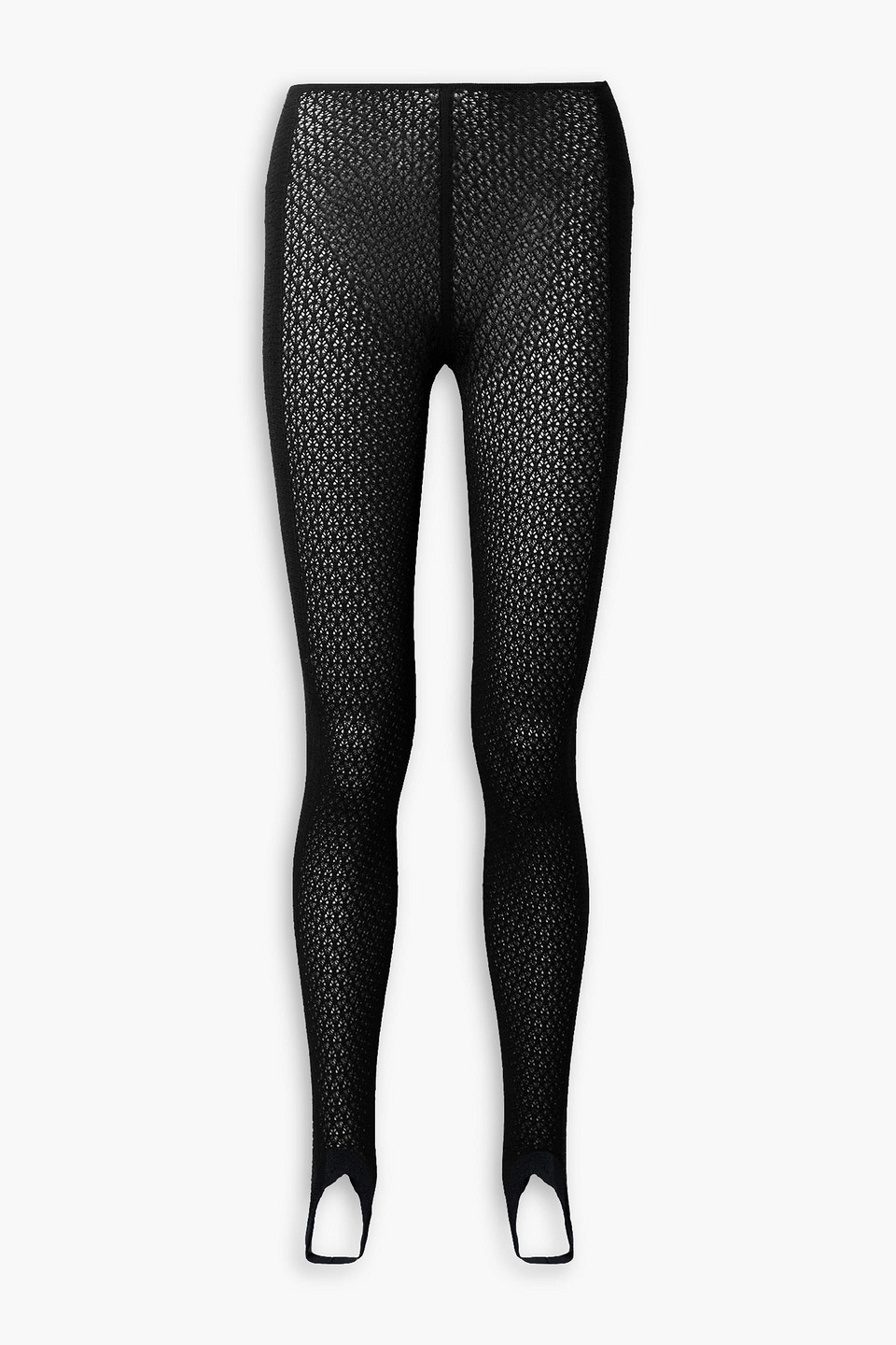 Khaite Lace Stirrup Leggings In Black