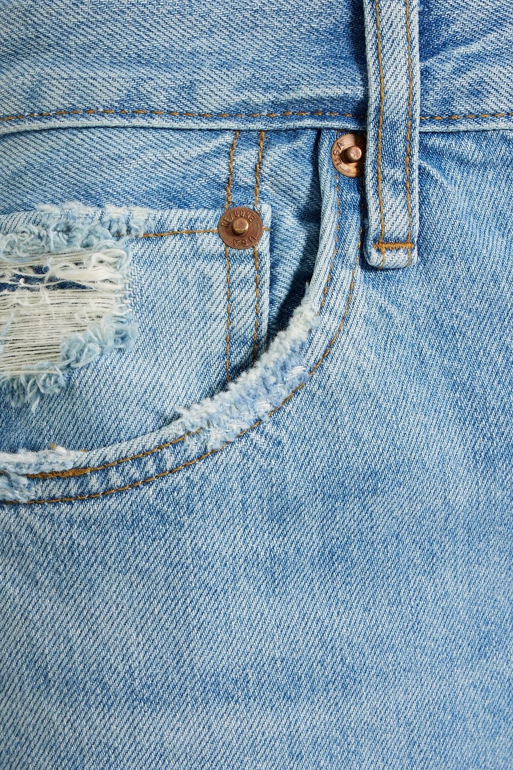 RE/DONE 70s frayed high-rise distressed jeans