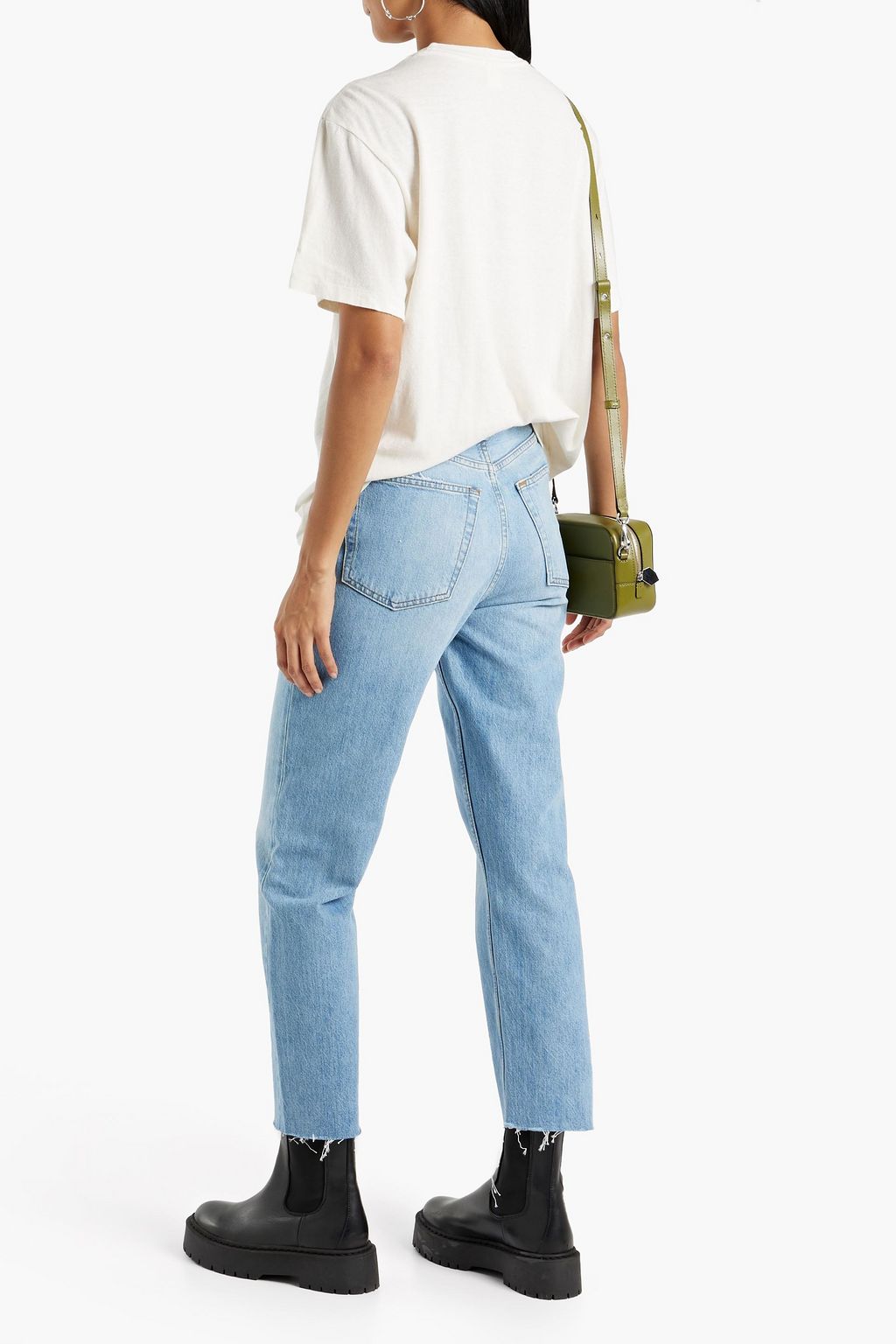 RE/DONE 70s frayed high-rise distressed jeans