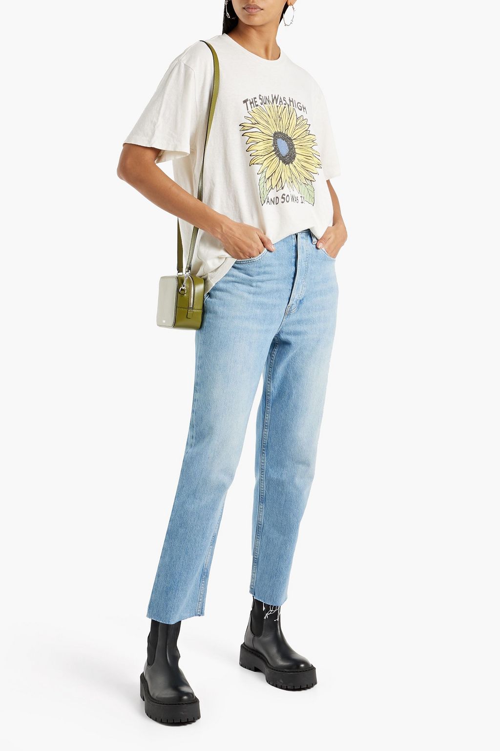 RE/DONE 70s frayed high-rise distressed jeans