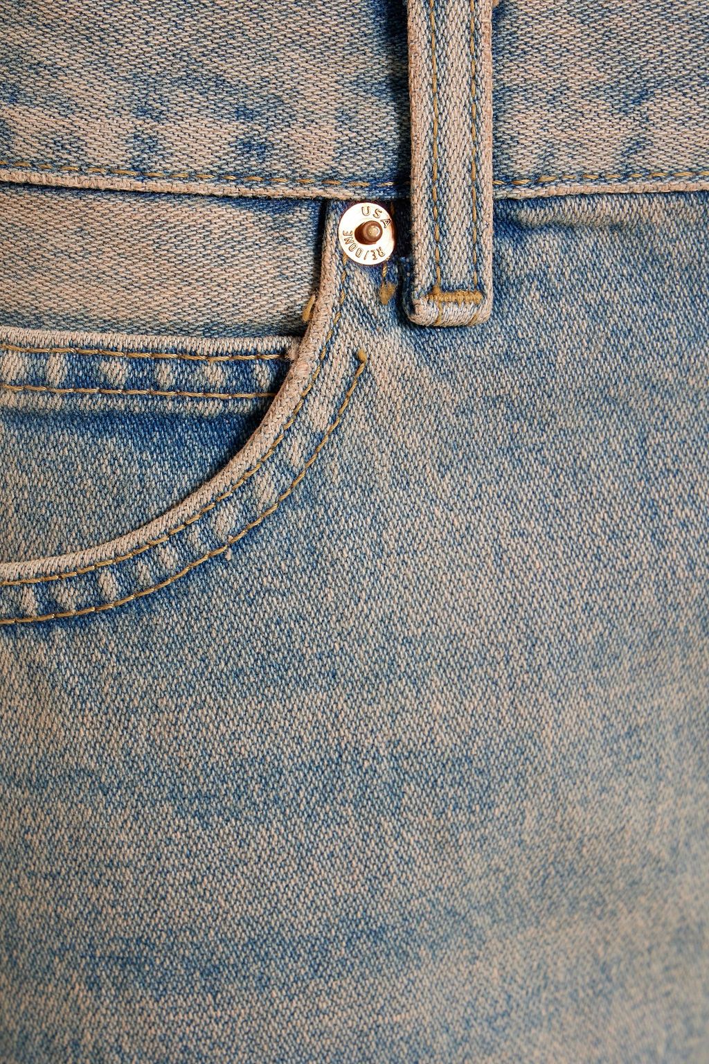 RE/DONE 70s faded high-rise straight-leg jeans