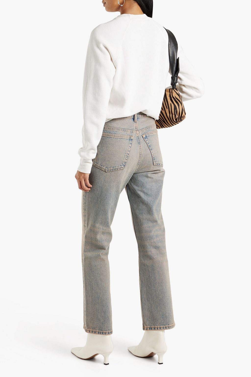 RE/DONE 70s faded high-rise straight-leg jeans