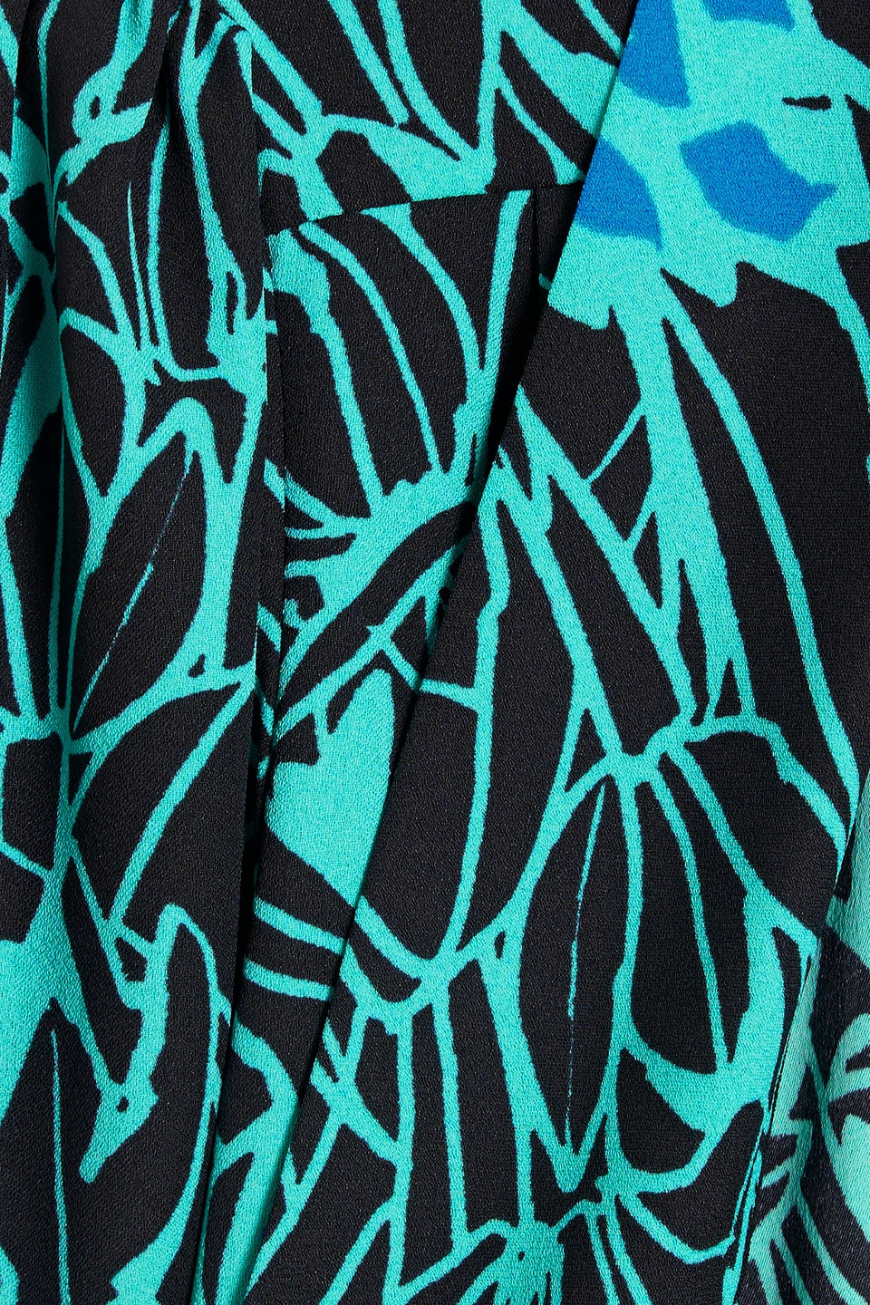 Shop Diane Von Furstenberg Carla Ruffled Printed Crepe Midi Wrap Dress In Turquoise