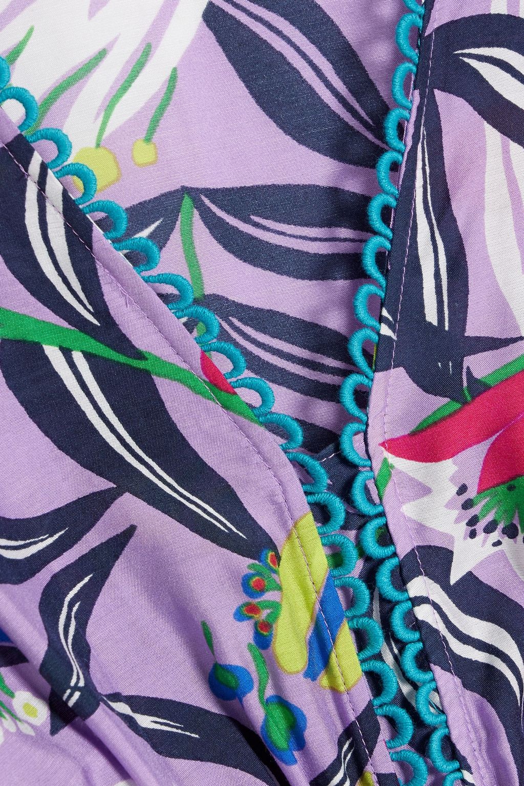 DIANE VON FURSTENBERG Boris tiered floral-print sateen midi dress