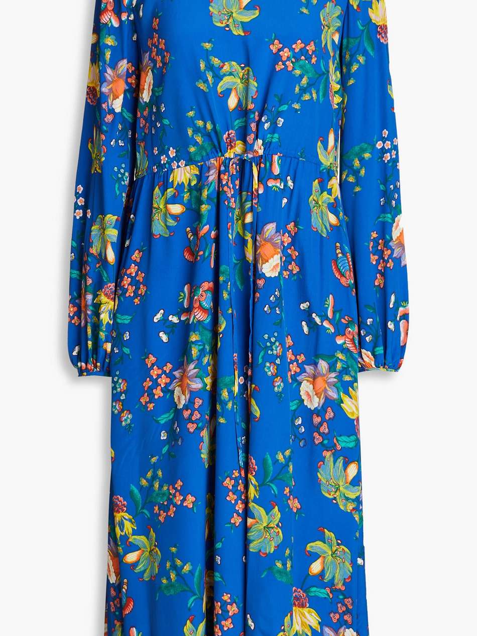 sydney floral-print crepe de chine midi dress
