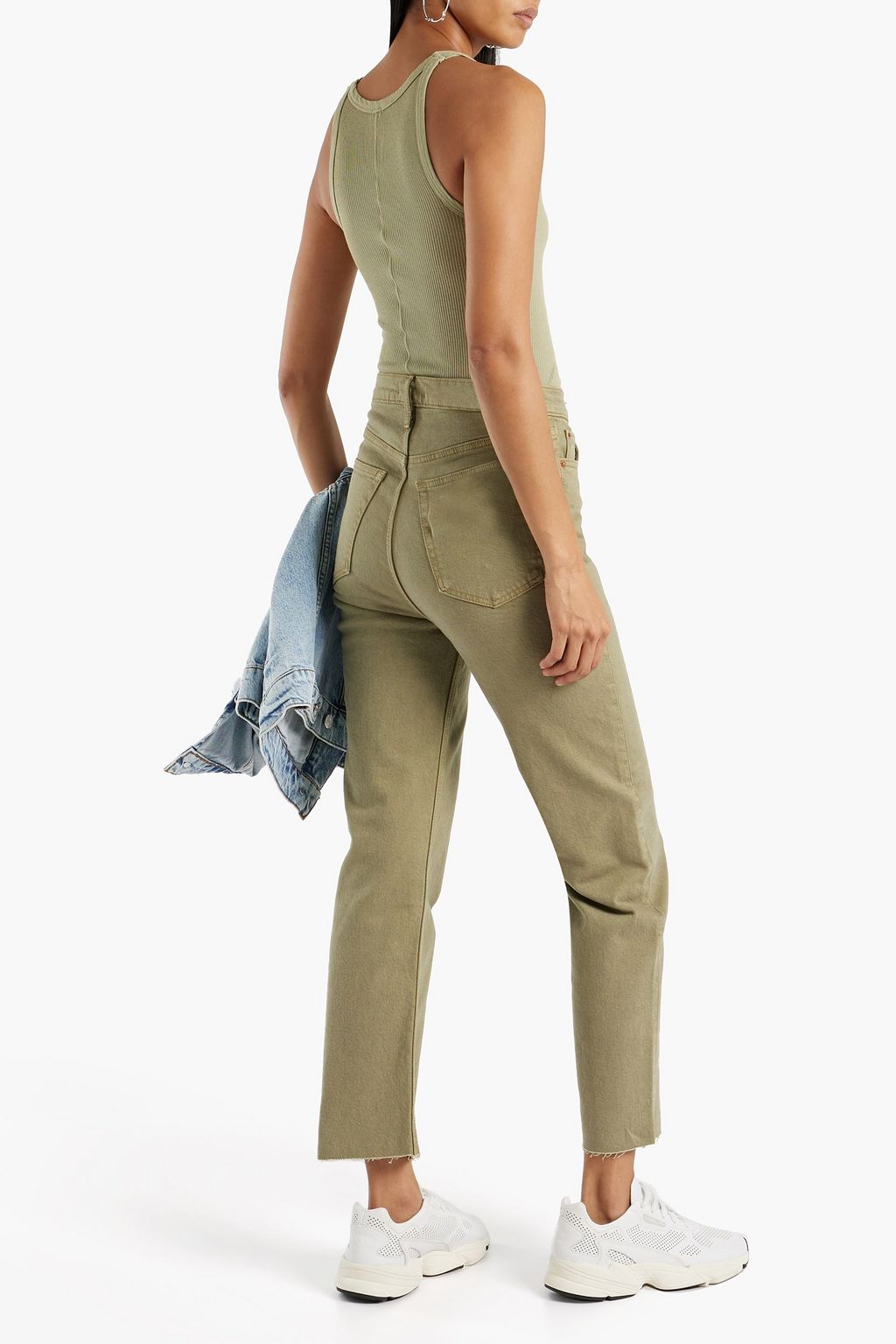 RE/DONE 70s cropped high-rise straight-leg jeans