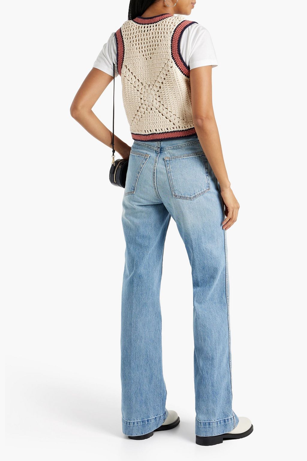 RE/DONE 90s crocheted cotton vest