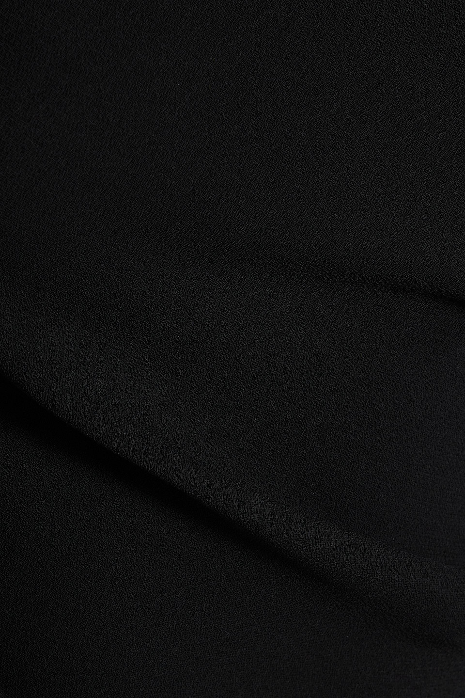 Dries Van Noten Dios One-sleeve Ruched Crepe Dress In Black