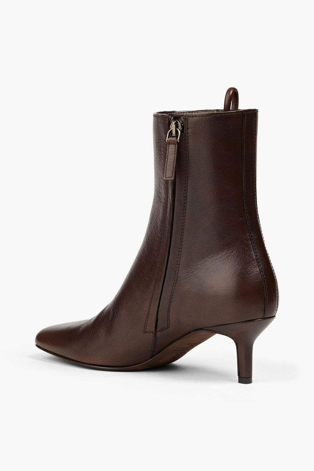 BRUNELLO CUCINELLI Ankle Boots aus Leder mit Zierperlen