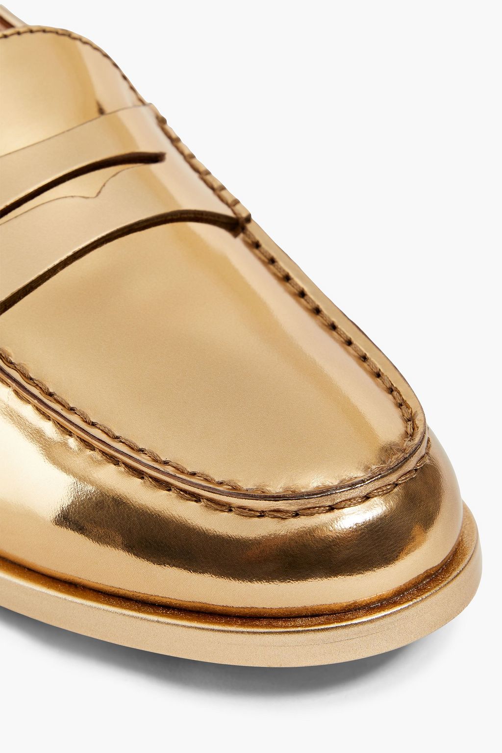 TOD'S + Alber Elbaz Loafers aus verspiegeltem Leder